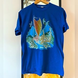 Vintage 80s Hawaii 🇺🇸 Tee Shirt souvenir tourist single stitch art Spring Ford